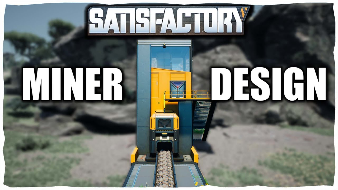 Perfect Miner Design With Blueprints In Satisfactory