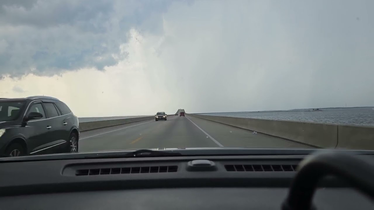 Driving Back To Tallahassee From Saint George Island In The Rain. June 10th 2023