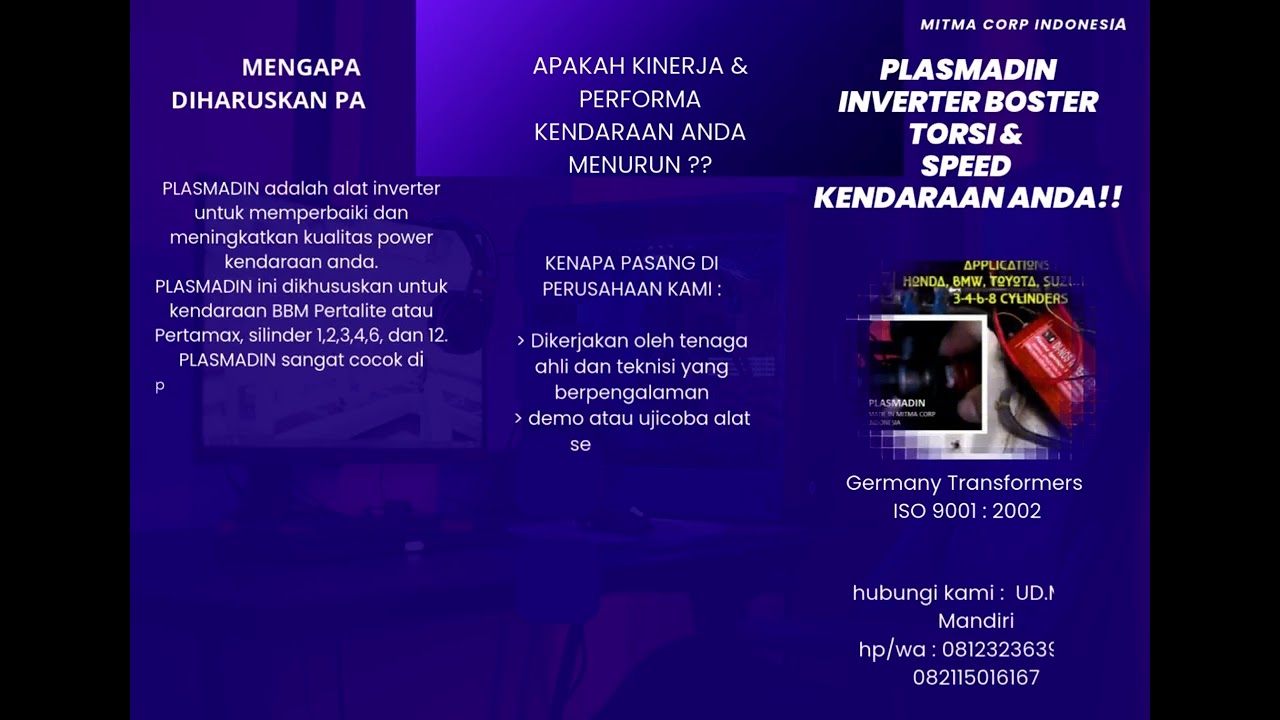 PLASMADIN BY MITMA CORP