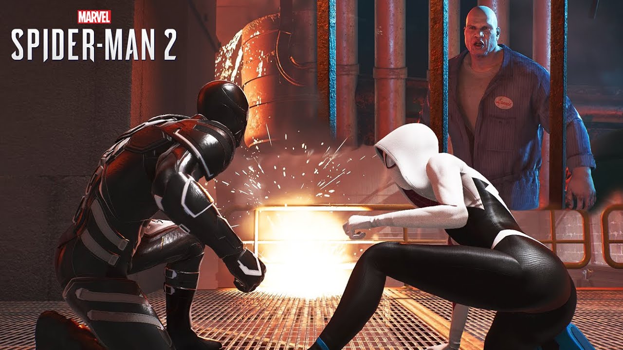 Gwen & Harry Symbiote Save Tombstone No HUD Gameplay – Spider-Man 2 MOD