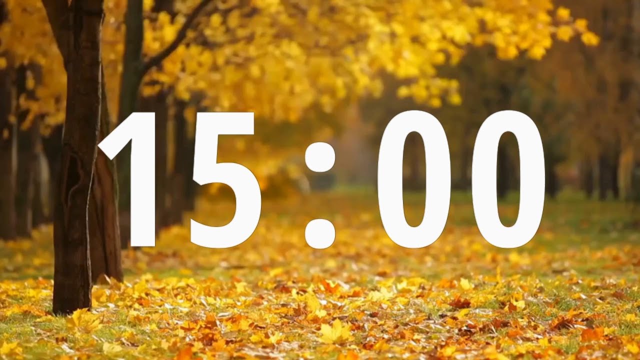15-Min Classroom Timer ⏳ Relaxing Ambient Piano & Autumn Ginkgo for Focused Study