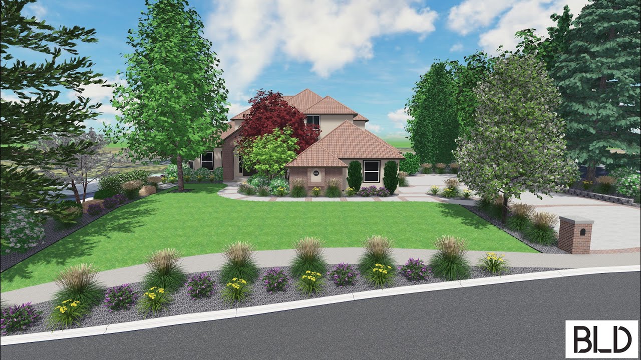 Boise Foothills Front Yard Contemporary Landscape Design