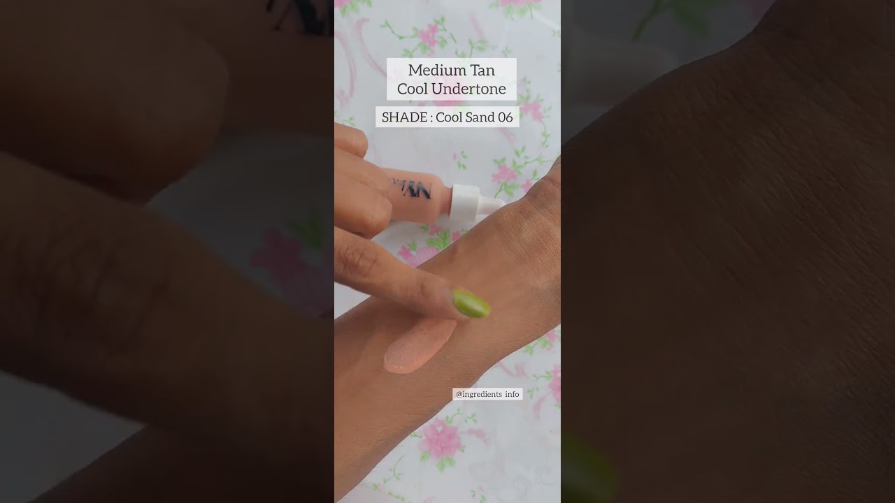 Nybae 3 in 1 Serum Foundation Cool Sand 06 Shade #nybae #foundation #shortsfeed #shortsyoutube