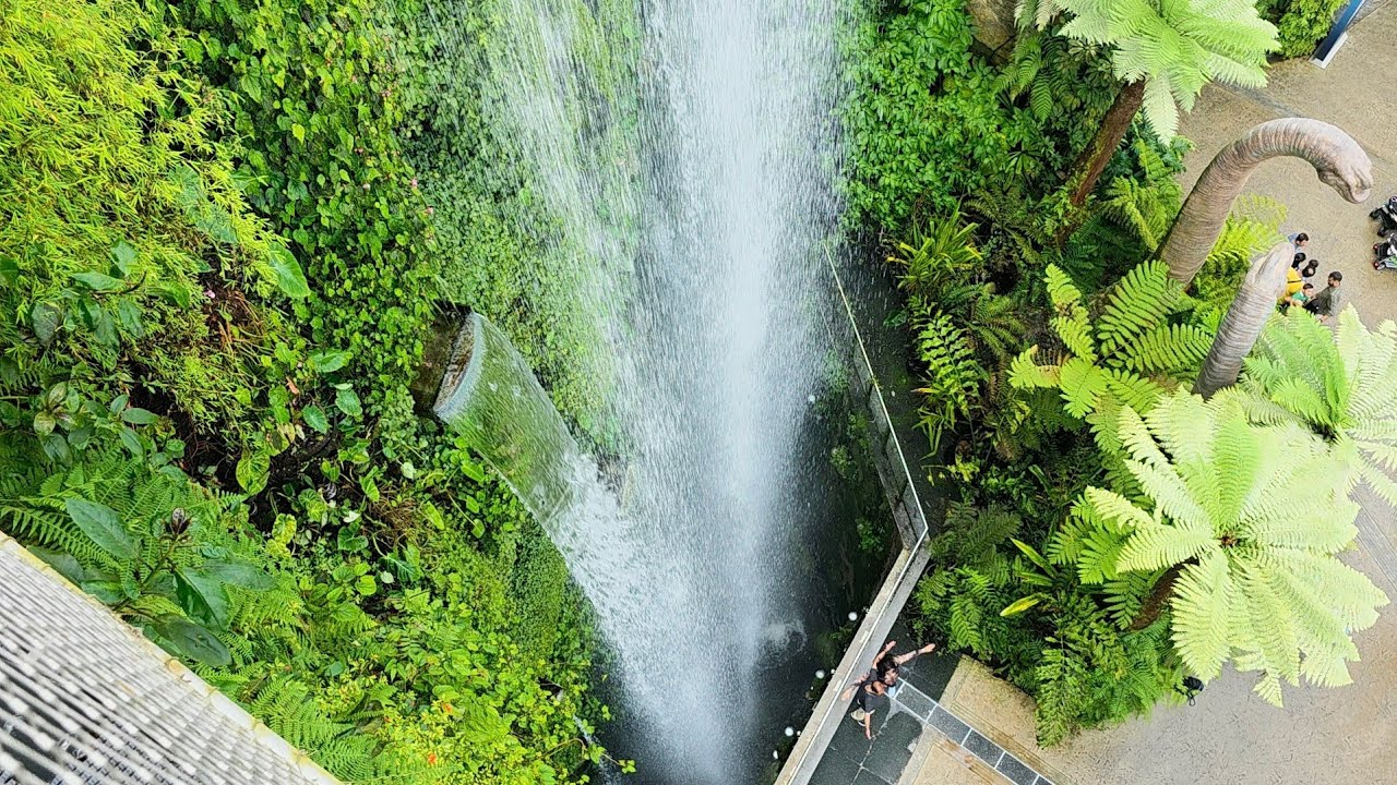 అతి ఎత్తైన మానవ నిర్మిత జలపాతం సింగపూర్ లో! Singapore cloud forest 