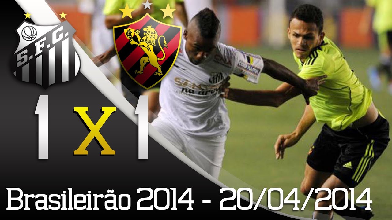 Santos 1 x 1 Sport - Gol - Brasileir&atilde;o 2014 (20/04/14)