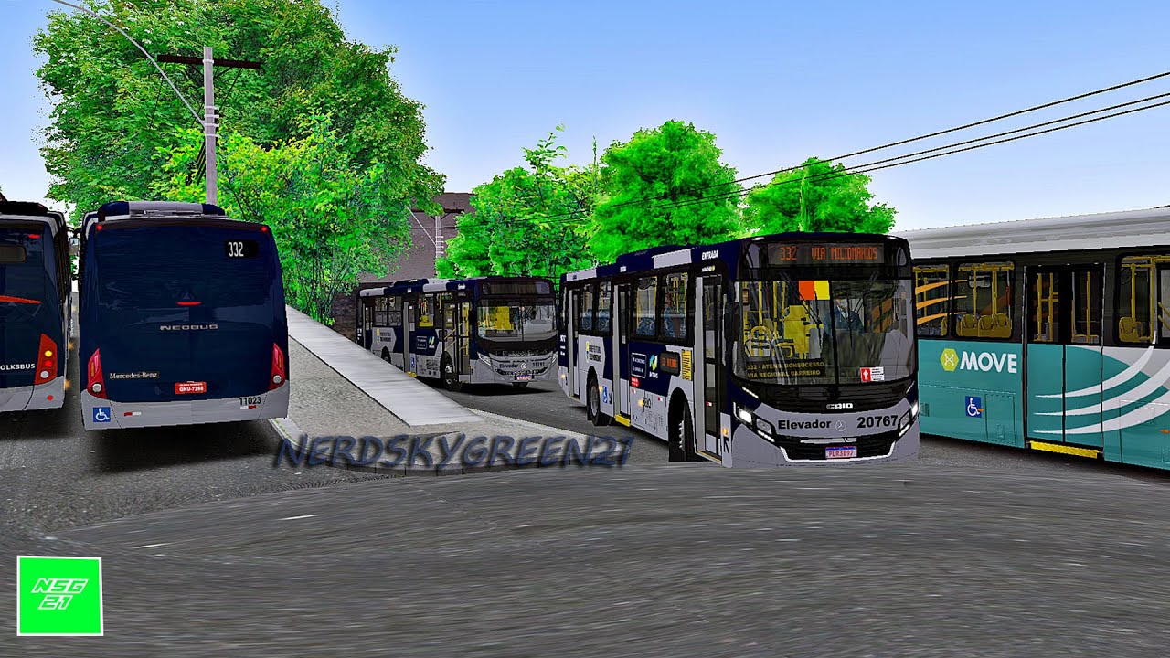 [OMSI 2] LINHA URBANA NA GRANDE BH | Apache Vip IV mb of-1724L Bluetec 5 AC +G27/ 332 Est. Barreiro