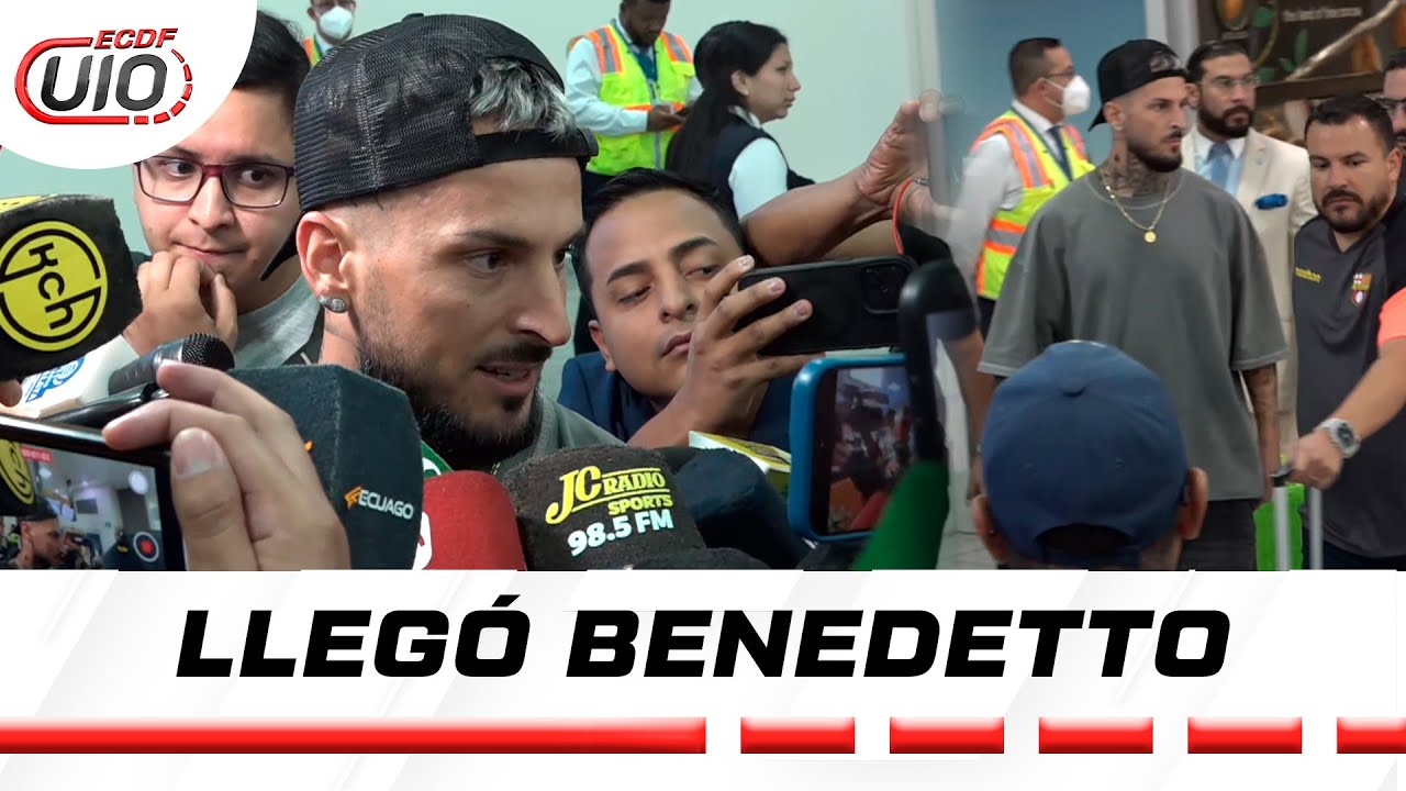 EN VIVO: LLEGADA DE BENEDETTO AL ÍDOLO l ECDF UIO