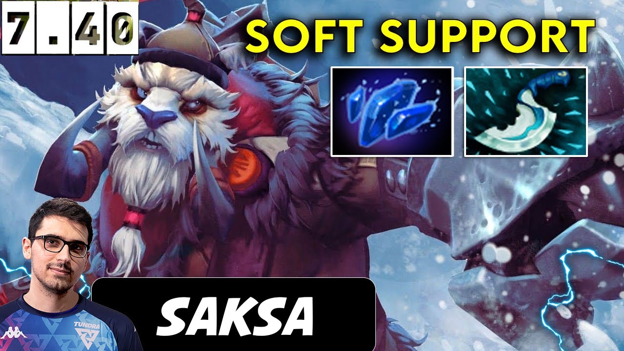 Saksa Tusk Soft Support - Dota 2 Patch 7.40 pro Player Full Gameplay