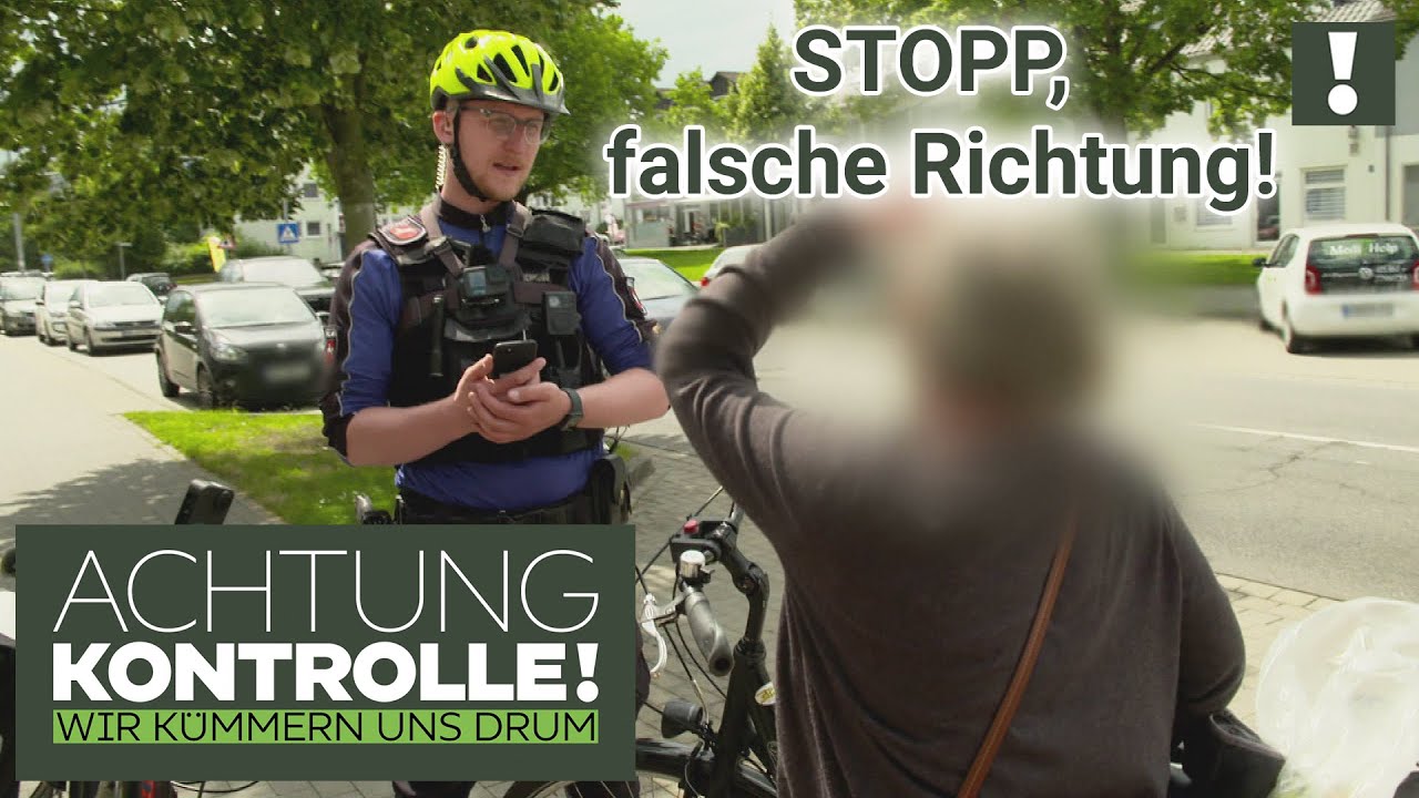 20 Euro, bitte! Mit dem RAD auf der FALSCHEN Radweg-Seite unterwegs! | Achtung Kontrolle