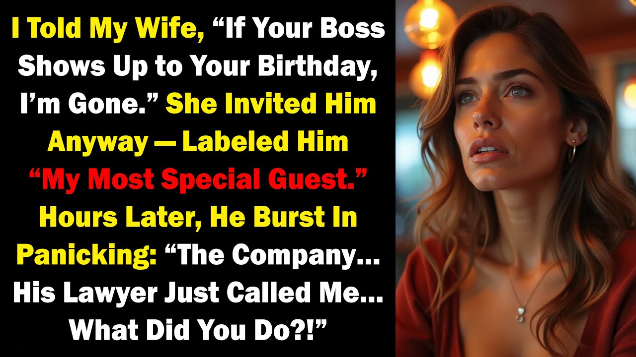 I Warned Her Not to Invite Her Boss. She Did — And Everything Unraveled After