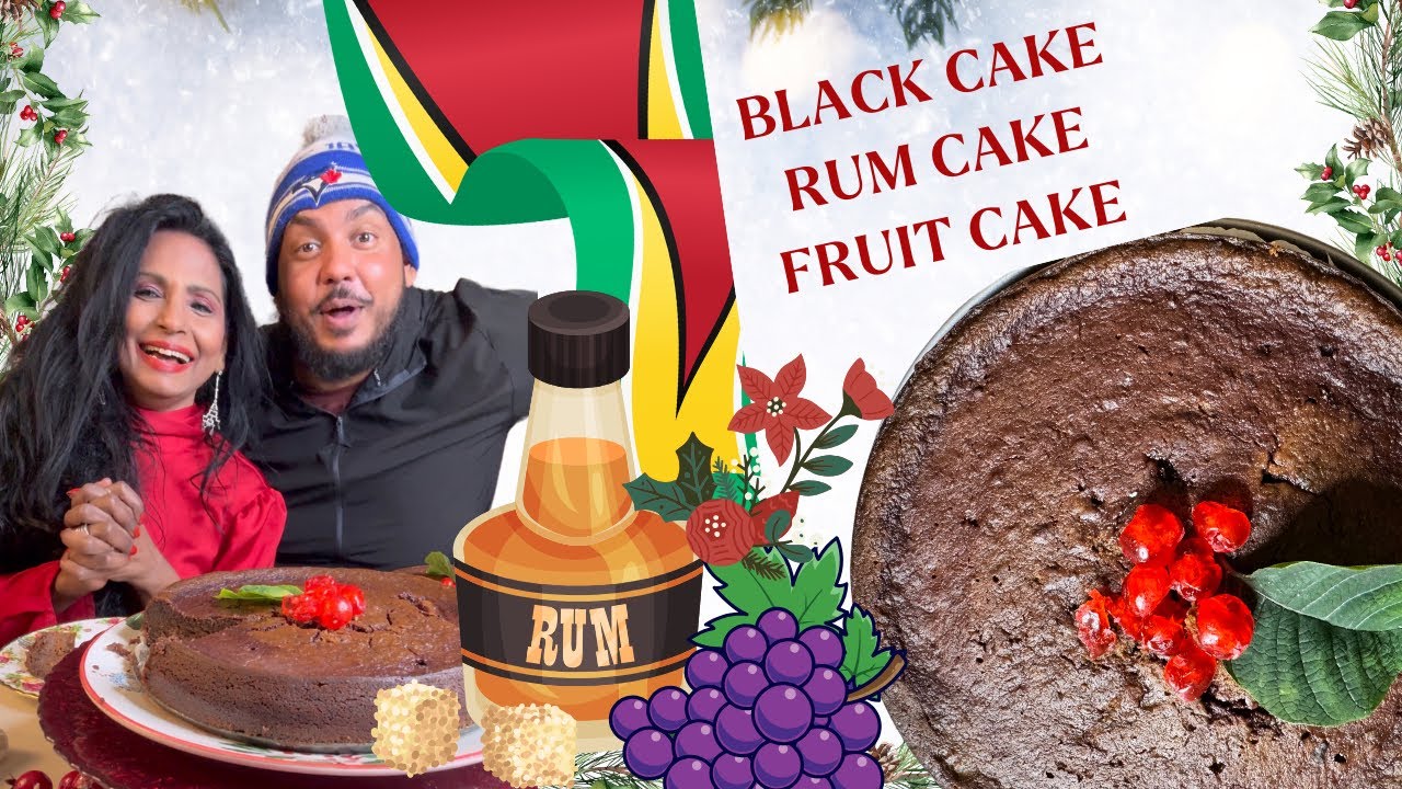 BLACK CAKE - FRUIT CAKE - RUM CAKE RECIPE @BOMBAYLEMONADE