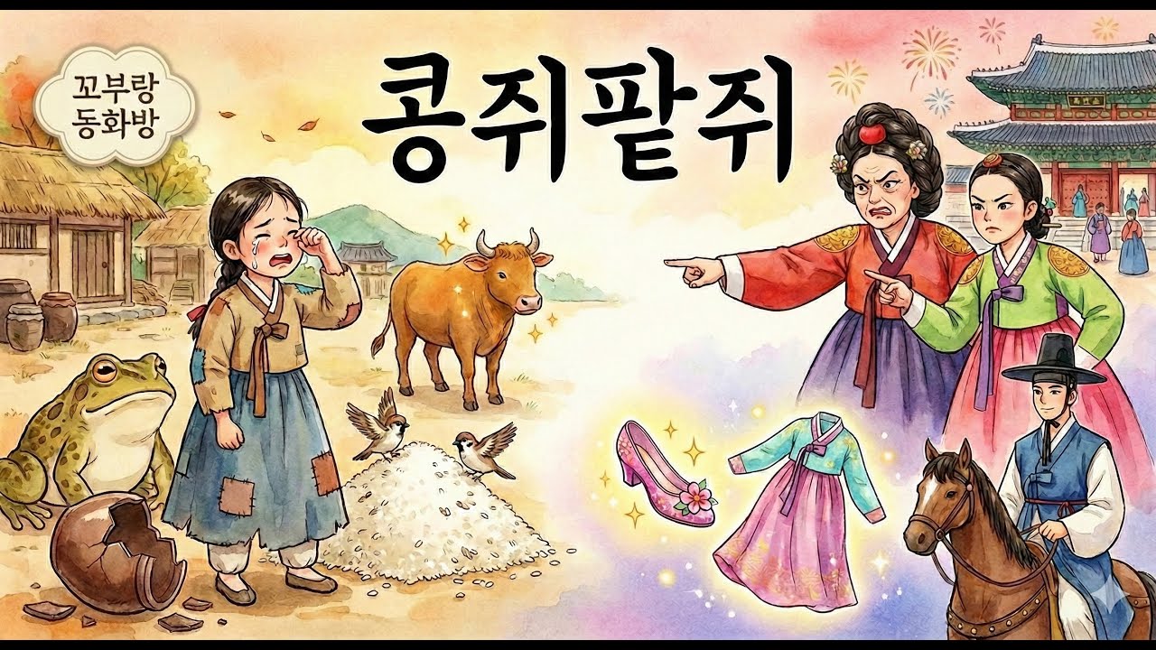 #4 콩쥐팥쥐 [전래동화] 어른과 아이 모두를 위한 따뜻한 옛날이야기 | 수면동화 🌙