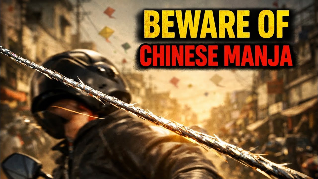 Beware of chaines manja 😱 Beware of Chinese Manja | Deadly Kite Thread Awareness