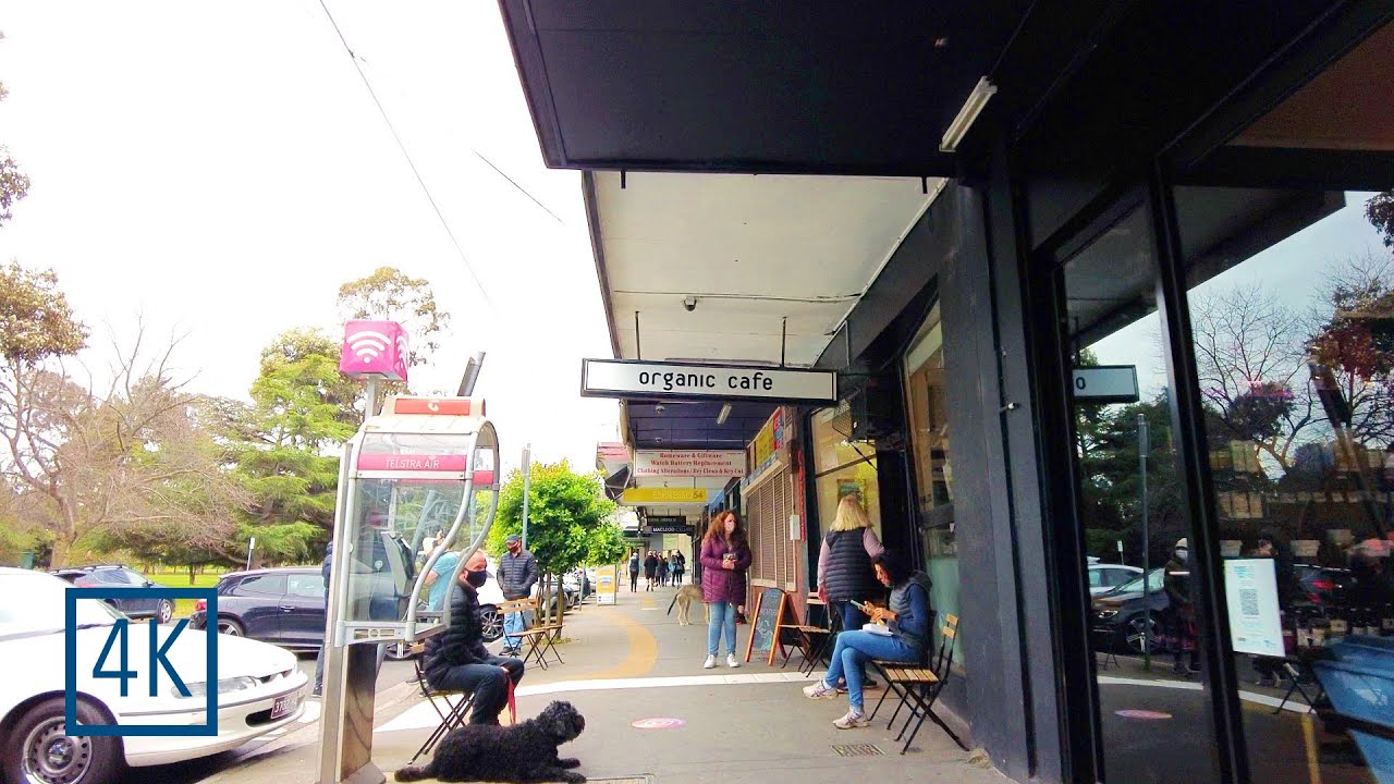Walking tour in Macleod, Melbourne | 4K  Cold cloudy day| City sound and Suburbs information