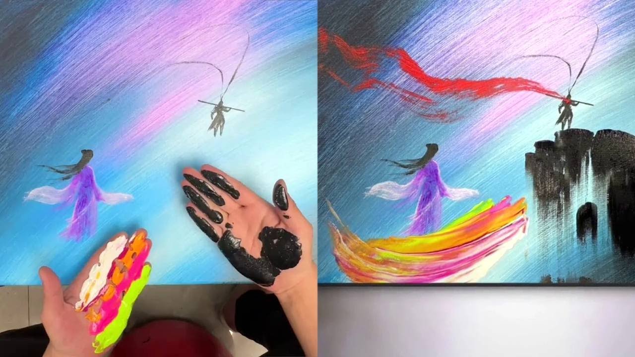 With five fingers forming a shape, depicting the regret