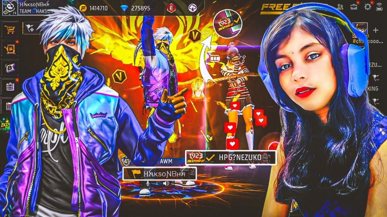 Breaking 1923 Winning Streak of Cute Girl 😱 Attitude Girl Prank With Hakson Bhai 🔥 Garena free fire