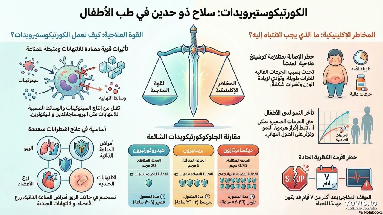 الدليل الشامل للكورتيكوستيرويدات في طب الأطفال وتطبيقاتها العلاجية1