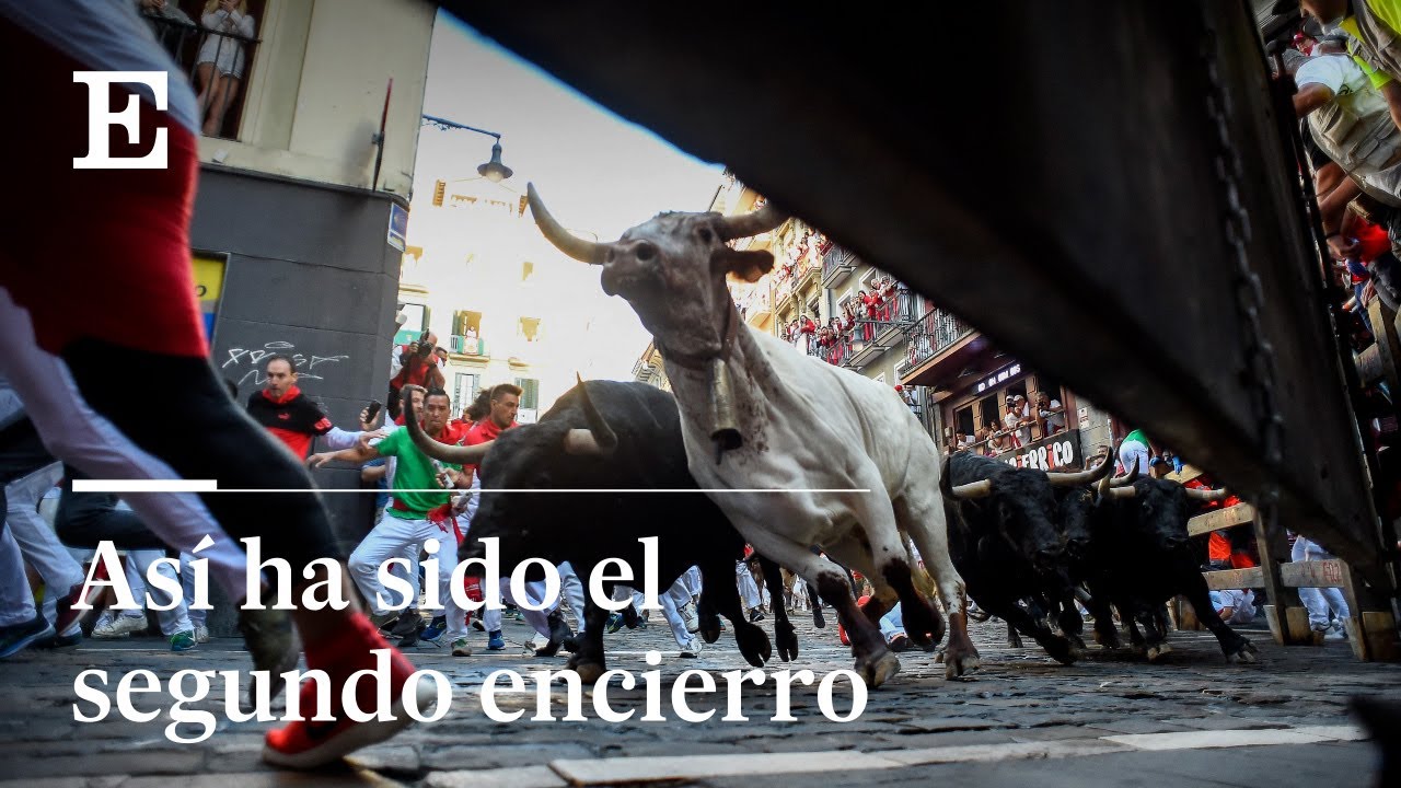 As&iacute; ha sido el segundo encierro de San Ferm&iacute;n 2022 | El Pa&iacute;s
