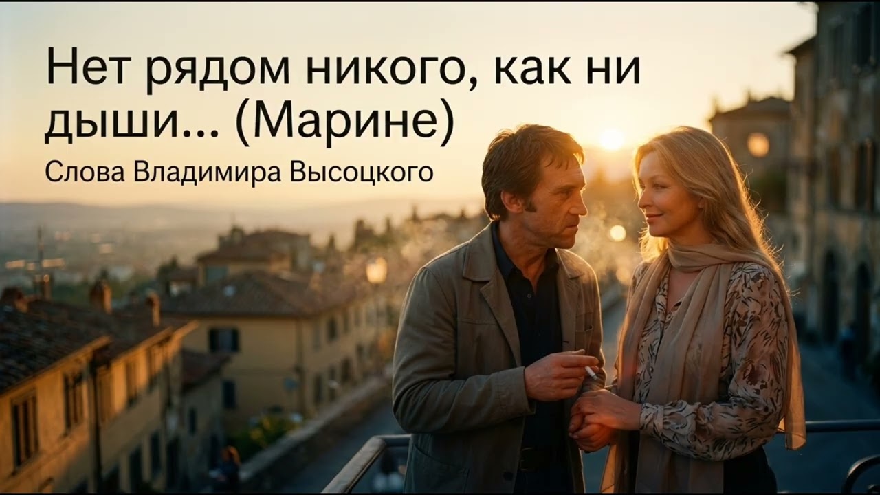 Нет рядом никого, как ни дыши... (Высоцкий)