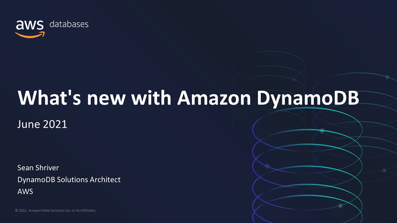 What's New with Amazon DynamoDB - AWS Online Tech Talks