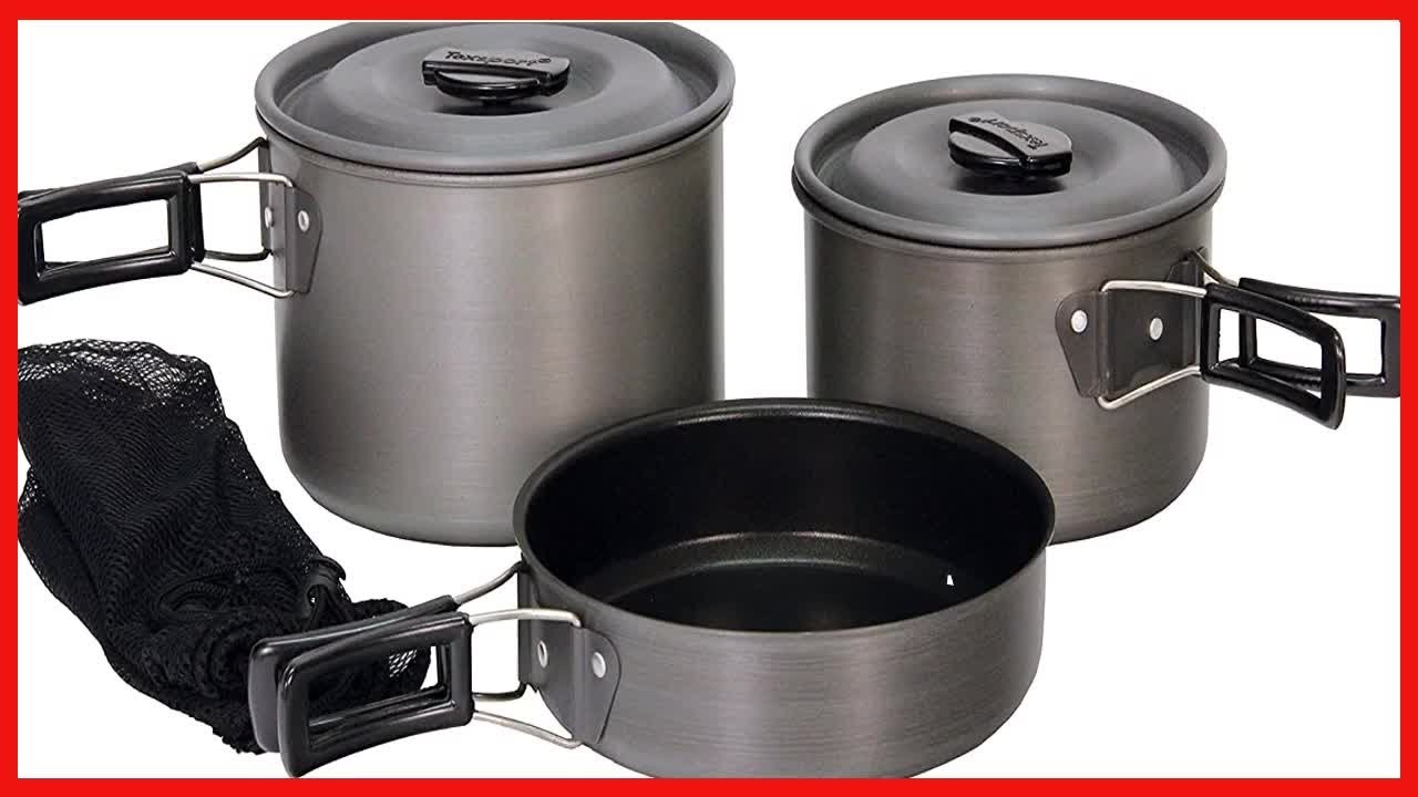 Texsport Scouter Black Ice Cook Set: Compact, Durable, and Perfect for Camping