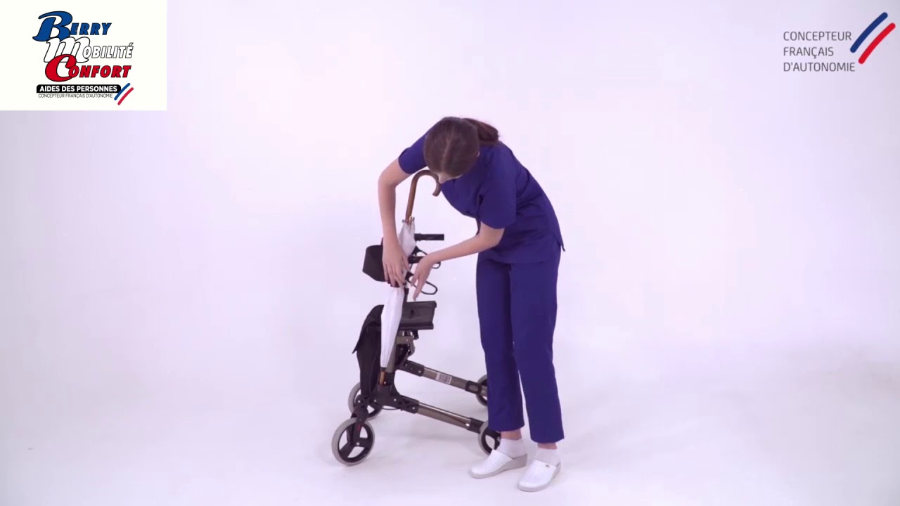 MODELITO CLASSIC XTRA par Berry MC, le rollator moderne et facile à plier