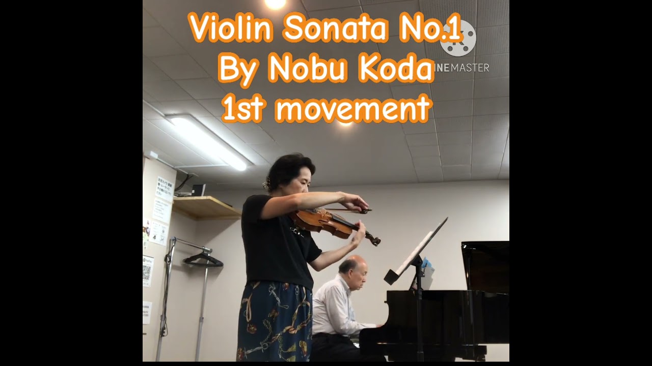 #nobukodaviolinsonata1 #1stmovement #hajimeguduo vn Megumi Matsumoto pf Hajime Kajioka Osaka Japan