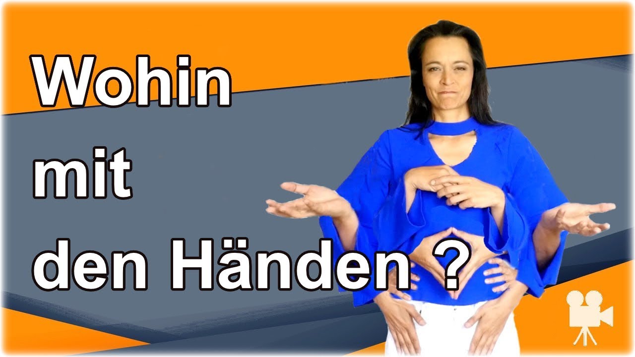 Wohin mit den Händen beim Vortrag? | Schauspielerin erklärt Körpersprache