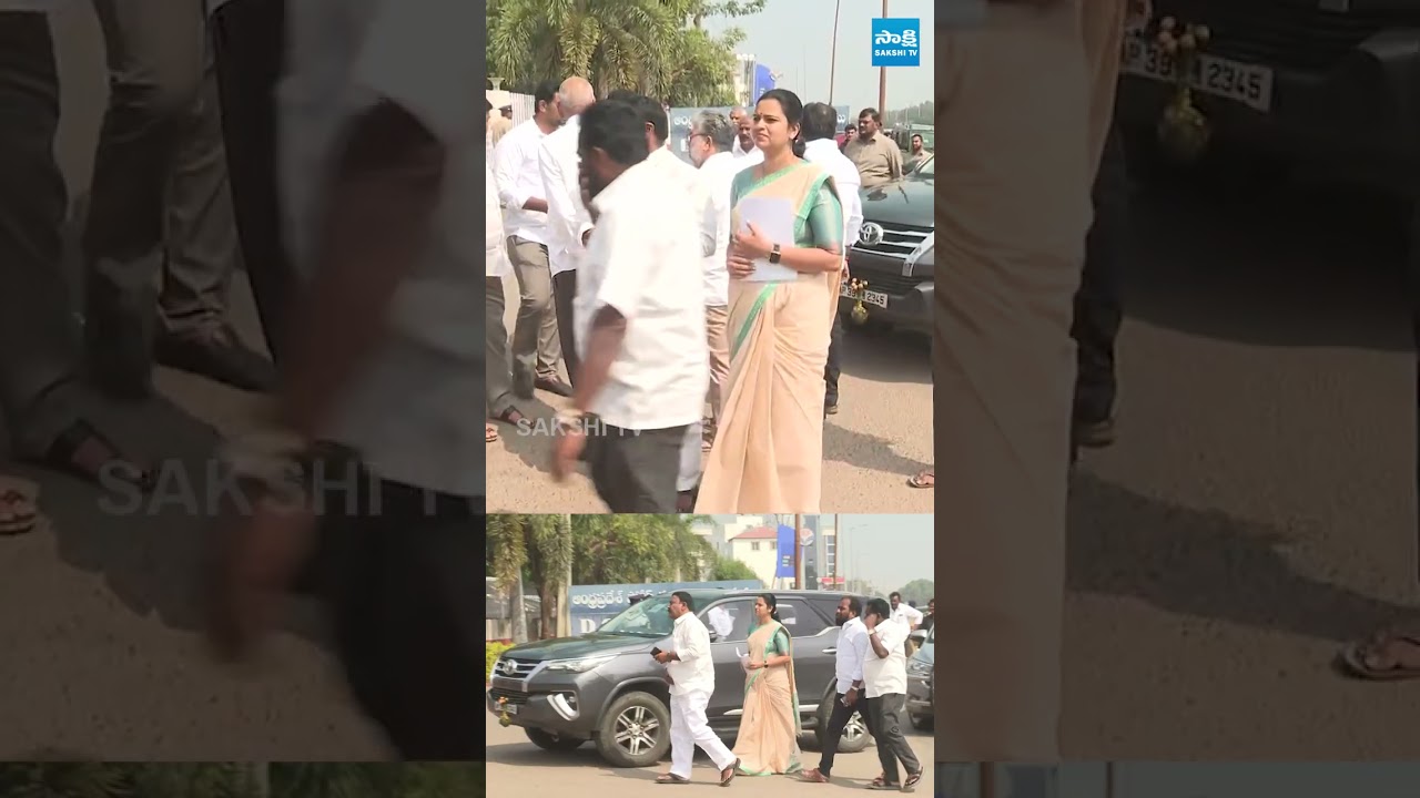 డీజీపీ ఆఫీస్ కు చేరుకున్న YSRCP నేతలు.. #ysrcp #vidadalarajani #ambatirambabu #sakshitvlive