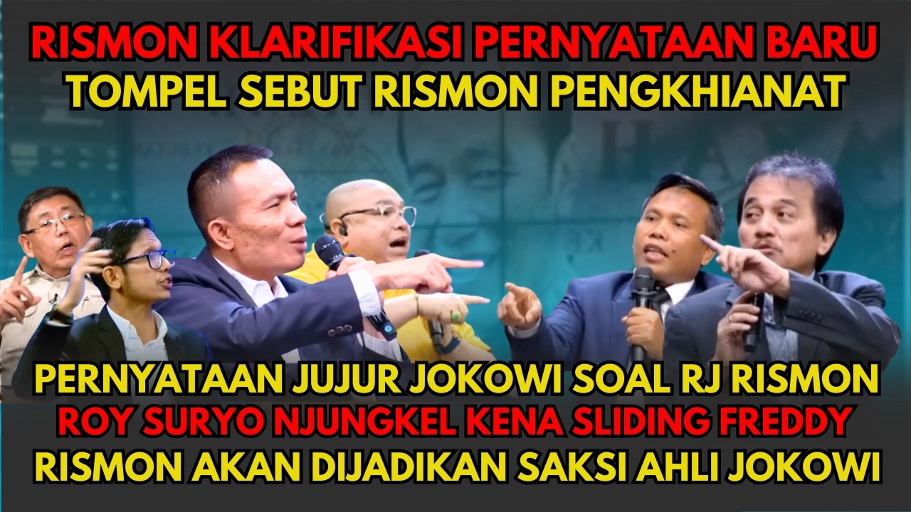 Ngakak.. Klarifikasi Pernyataan Baru Rismon Bikin Roy & Tompel Kesetanan Sebut Rismon Pengkhianat