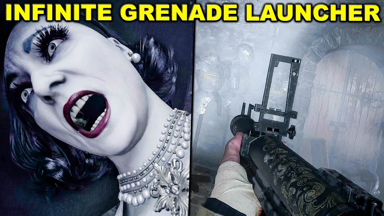 Resident Evil Village - INFINITE GRENADE LAUNCHER VS Bosses Gameplay