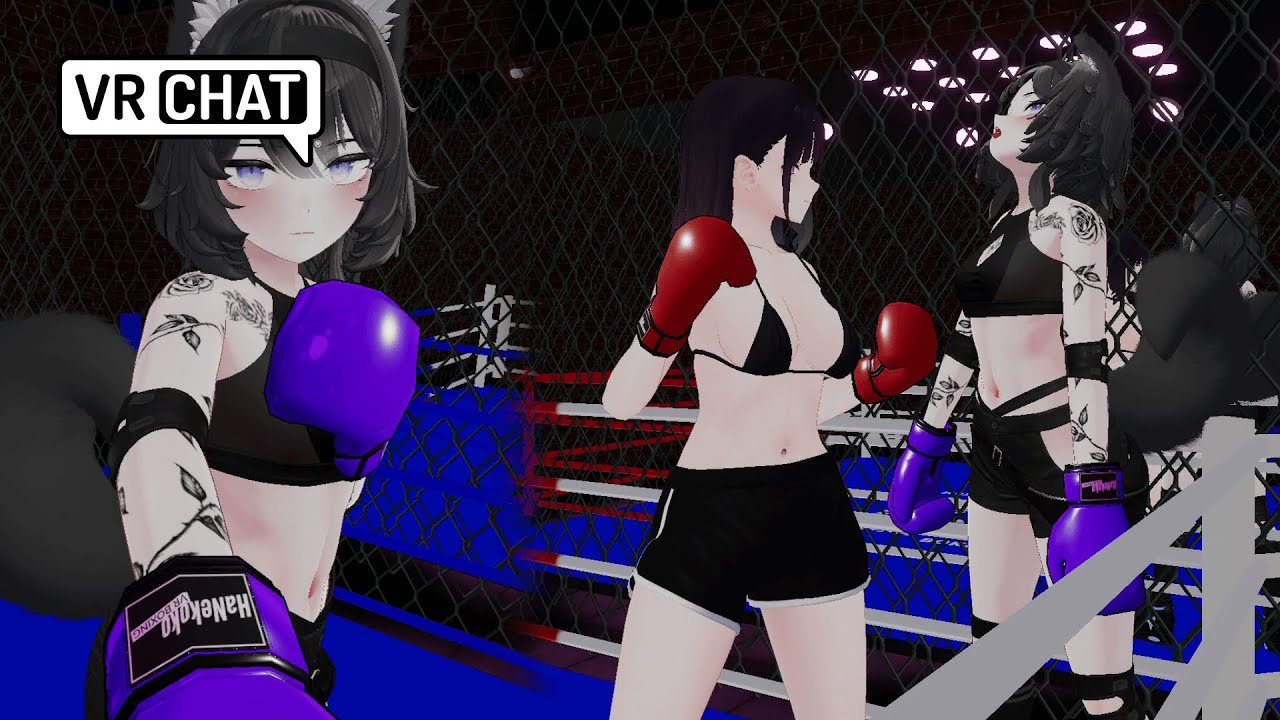 Hard-fought battle of pain. VRchat POV BOXING