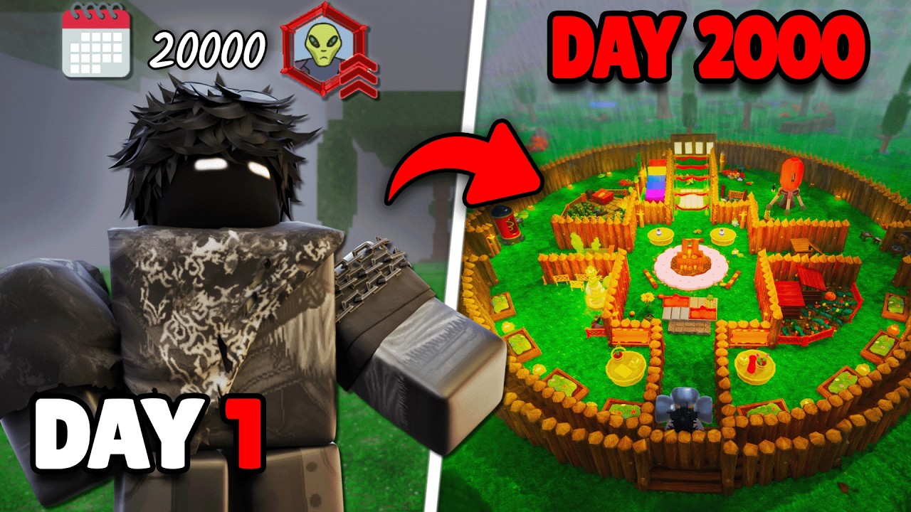 2000 Days to Build a Best Base in 99 Nights in the Forest