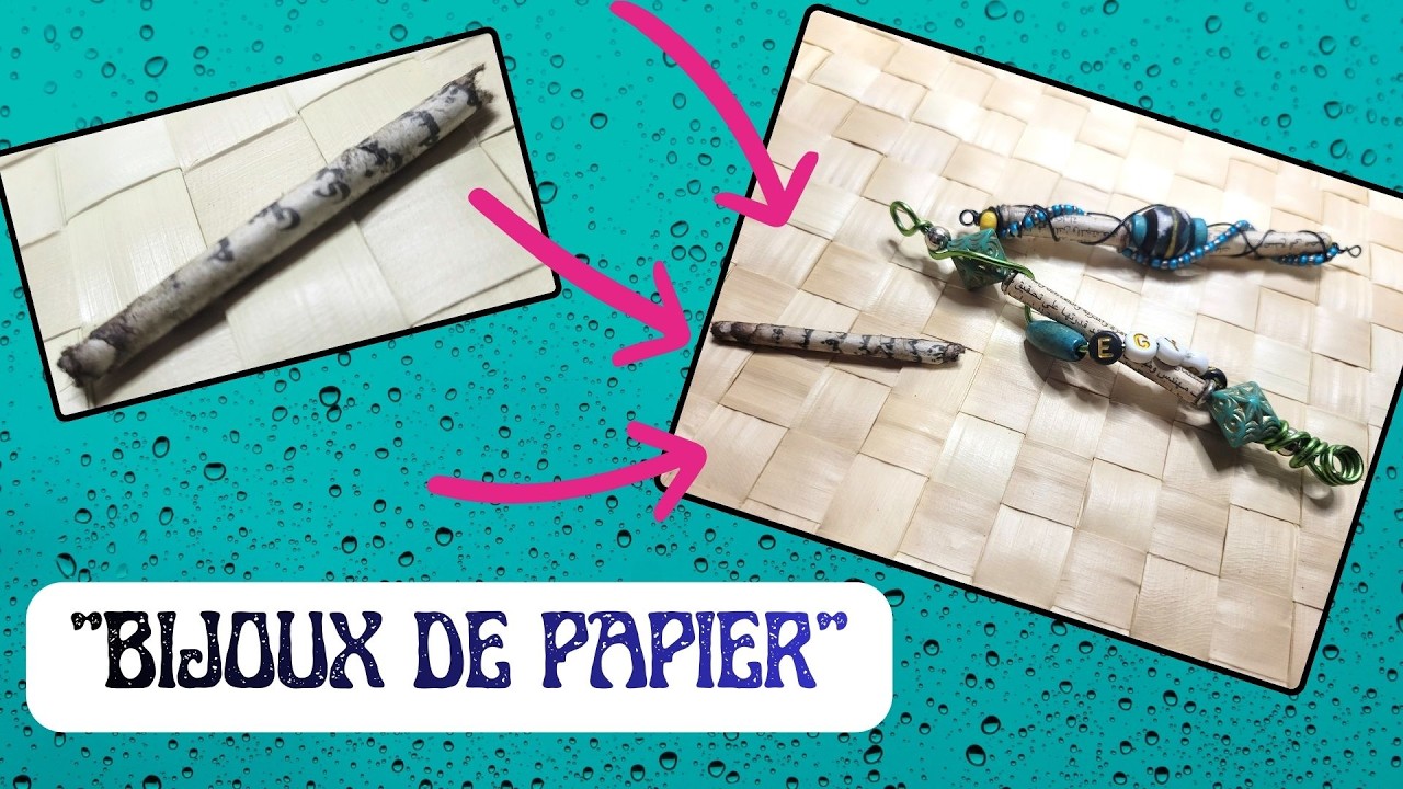 Créer des perles de papier et embellissements en fil d'alu