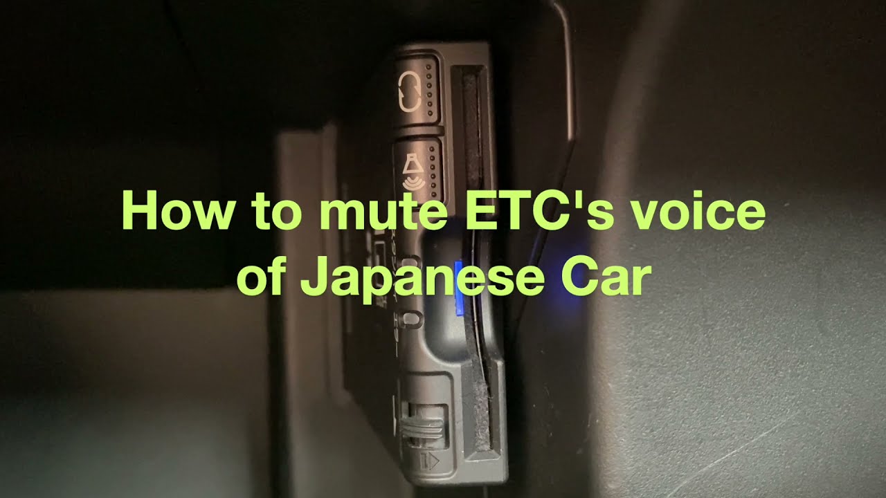 How to mute / turn off ETC Talkbox's Alarm voice (Import cars from Japan)