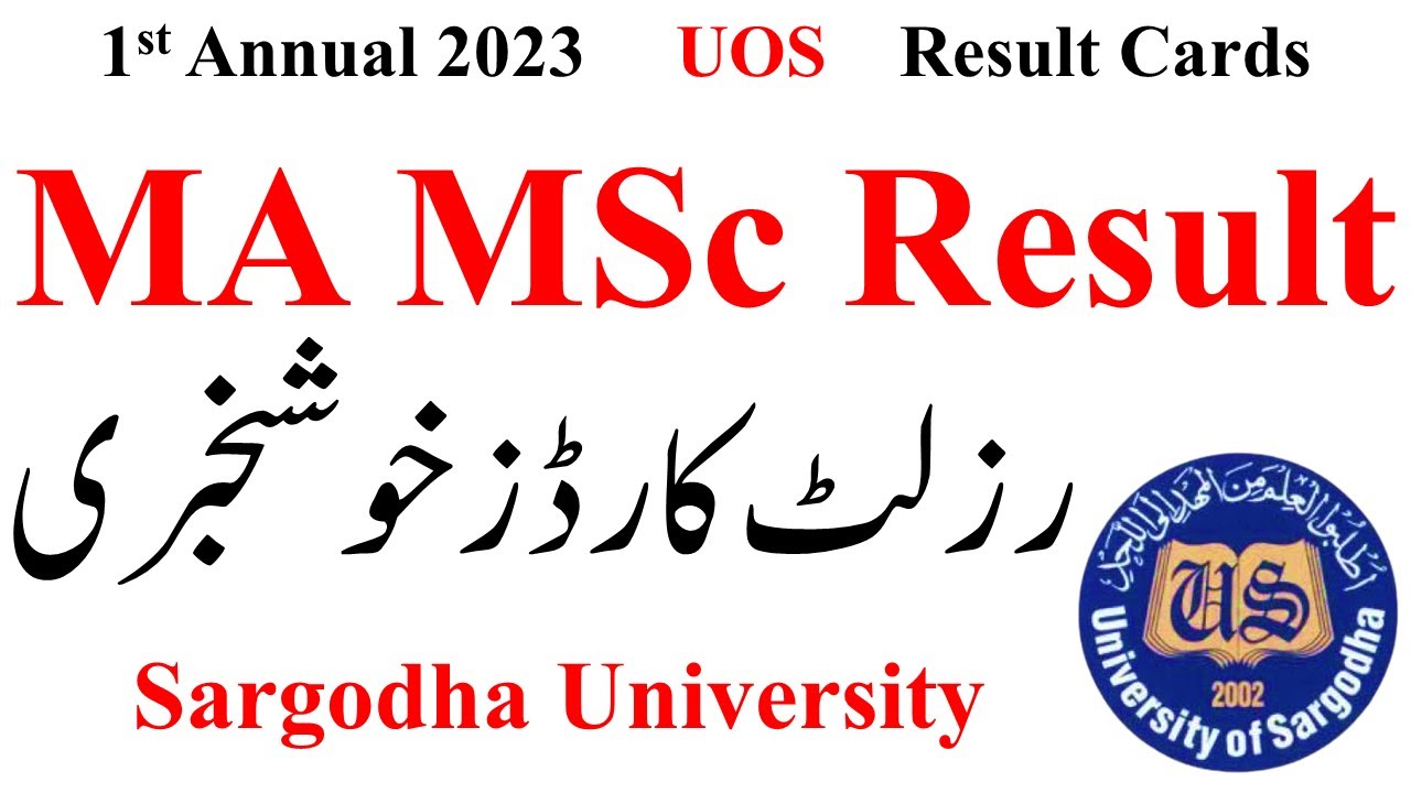 MA MSc Results 2023 UOS | MA MSc Results 2023 Original Result Cards UOS | MA MSc UOS 2024