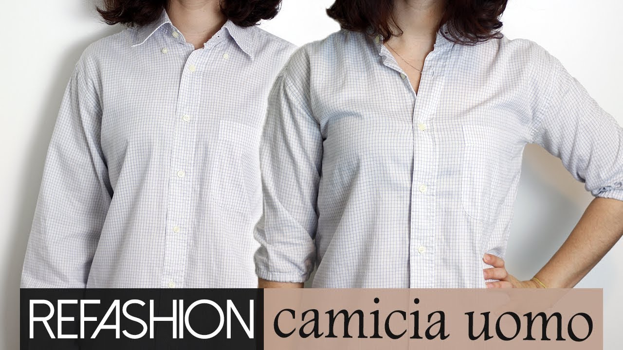 Refashion: trasformare una camicia da uomo | Cucito facile per principianti | Un punto alla volta
