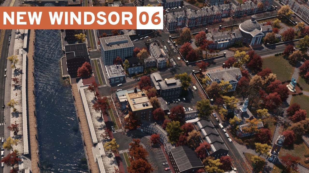 University & Downtown Canal! - Cities Skylines: New Windsor #06