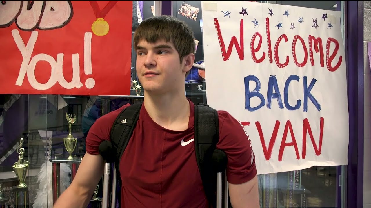Evan Nichols brings home the gold medal at Battlefield High School