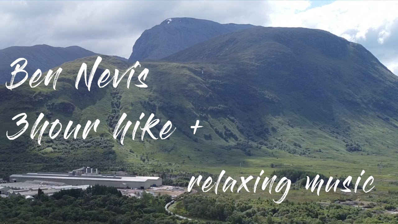 Ben Nevis full 3h climb 4k | highest mountain in UK/Scotland | Relaxing music Outlander and Bagpipes
