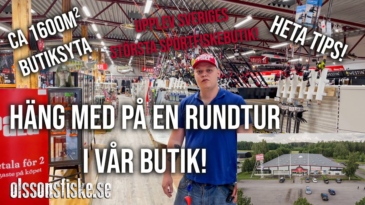 Häng Med På En Rundtur i Sveriges Största Sportfiskebutik! (Heta Tips & Nyheter!)