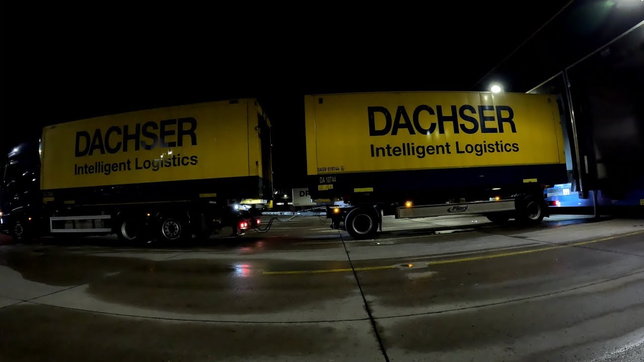 rangieren und Wechselbrücken aufnehmen mit dem Daf xg 530  in 4k