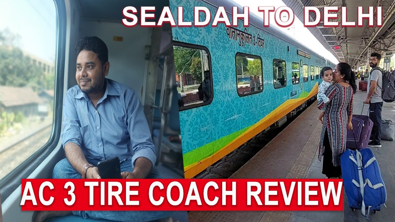 Sealdah to Delhi Ac 3 Tier Coach Facility jallianwala bagh express Rail Vlog