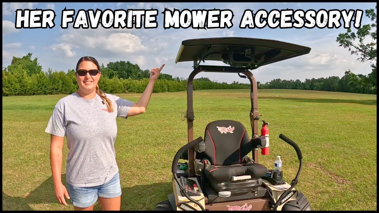 The BEST Mower Accessory! Fan Powered Canopy!