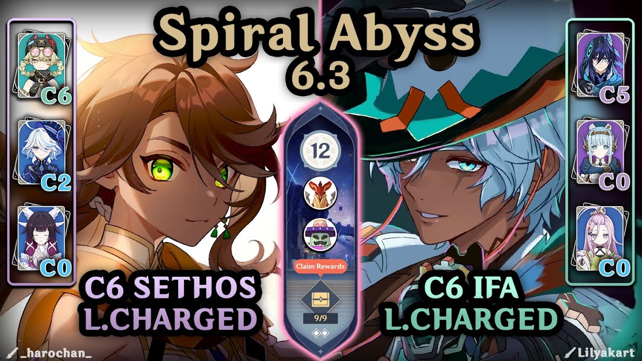 F2P Sethos & Ifa Teams OWNING the NEW 6.3 Spiral Abyss !!! (F12 - 9*) | Genshin Impact