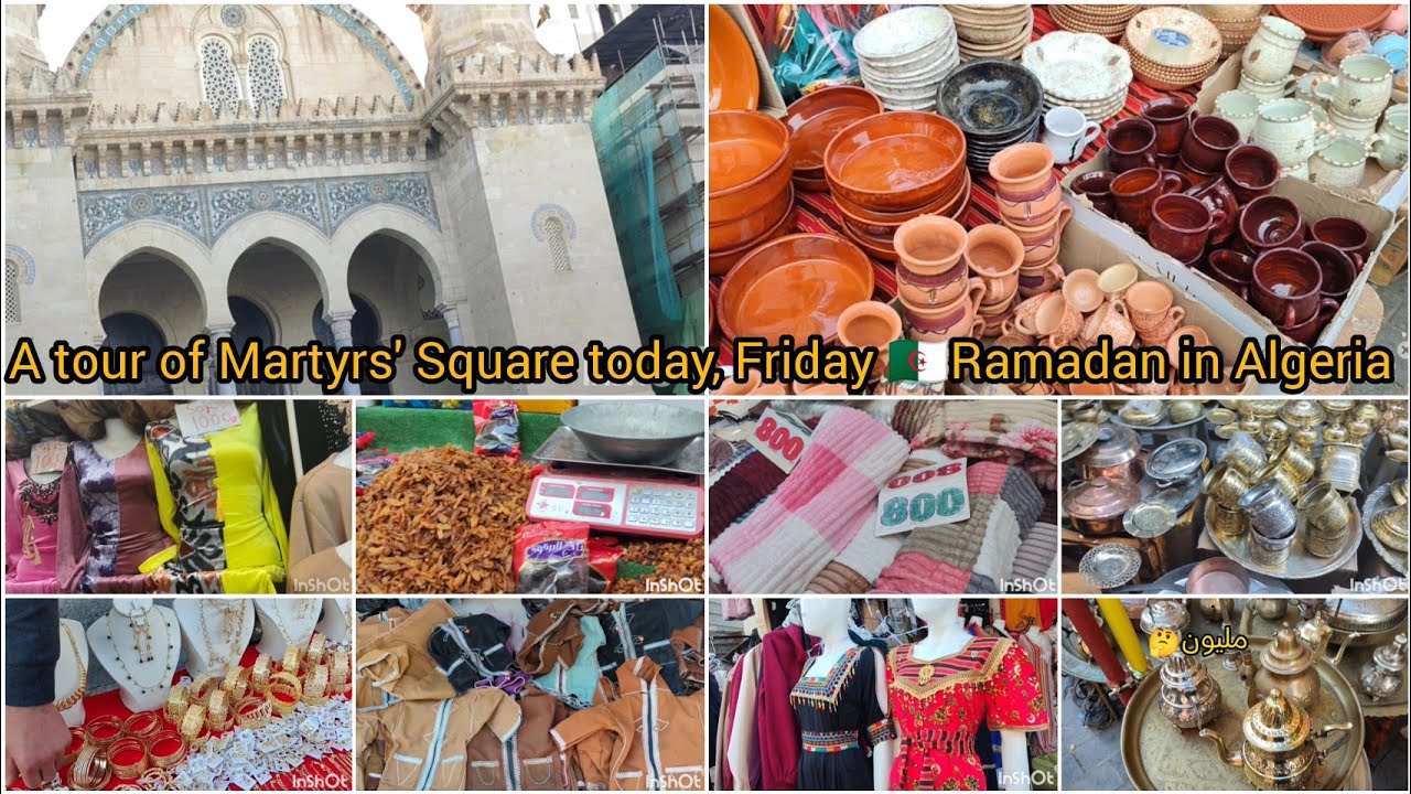 A tour of Martyrs' Square today🔥, Friday February 27 2026 With Ramadan prices and atmosphere 🌙🇩🇿👍