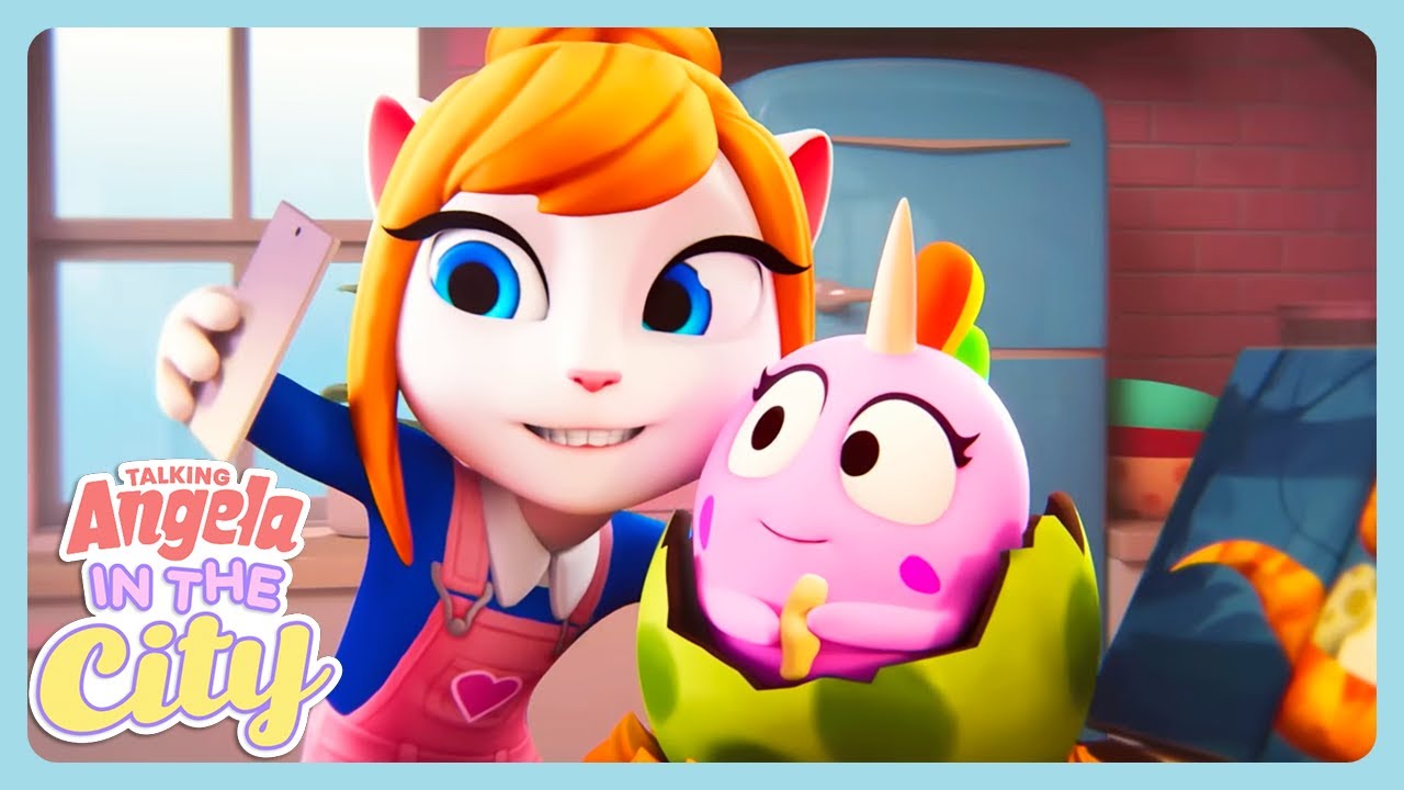 Talking Angela - Dinosaur Egg Cake | WildBrain Sunshine City