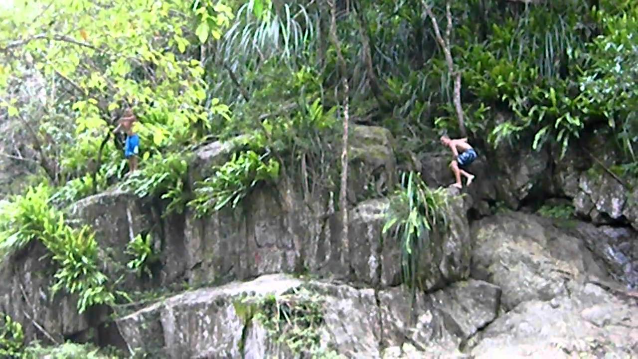 jumping from crystal cascade in cairns