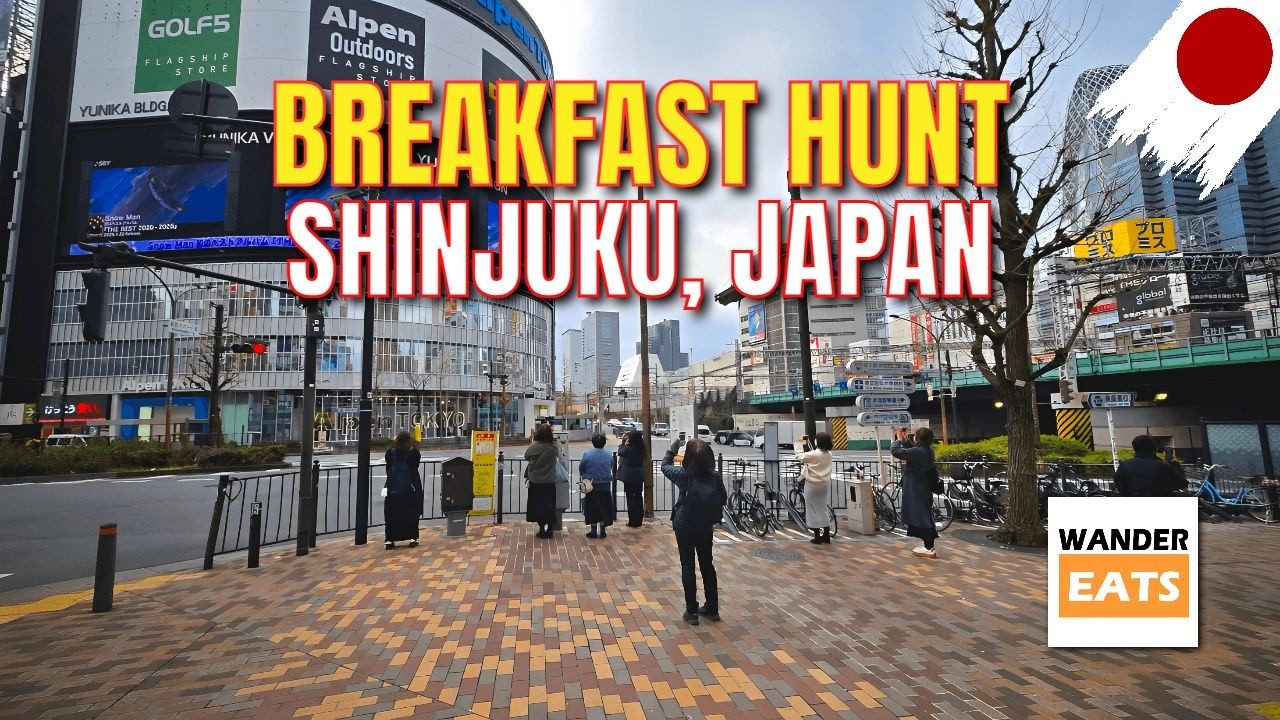 Walk: 🇯🇵 Morning in Shinjuku: Breakfast Burger, Godzilla Head & Quiet Red Light District