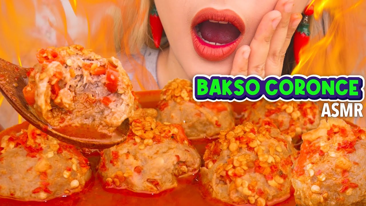 NGERI! ASMR BAKSO CORONCE CABE RAWITNYA MEL3TUS DI MULUT!! | ASMR Indonesia
